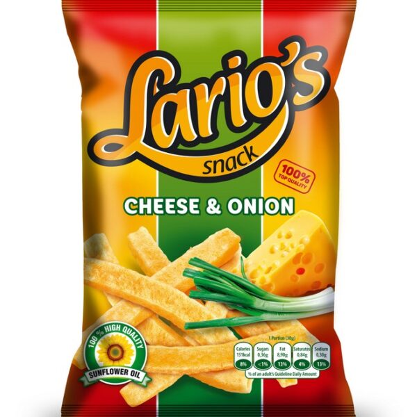 Larios snack 30g - Syr a cibuľka k.c 3192