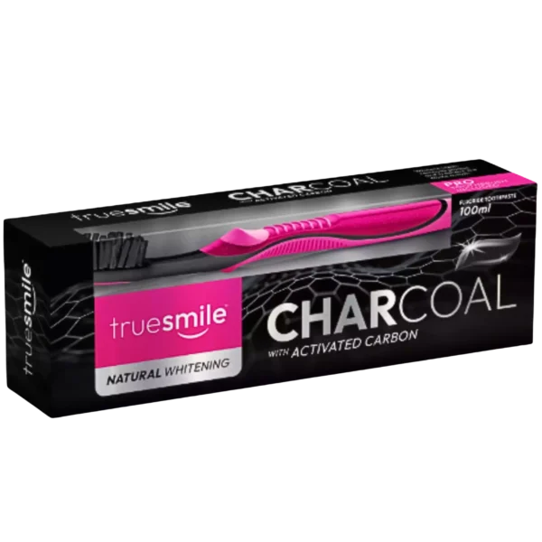 Truesmile zubná pasta 100ml + kefka - Charcoal s aktívnym uhlím k.c 513