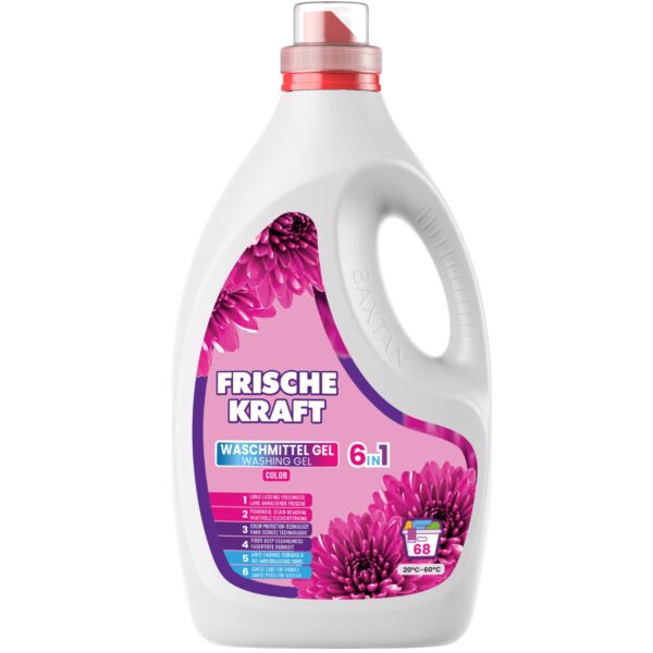 Frische Kraft 6v1 prací gél 2,04l/ 68praní – Color k.c 615