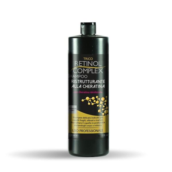 Retinol Complex Trico šampón s keratínom 800ml - Krehké, poškodené a chemicky ošetrené vlasy k.c 751