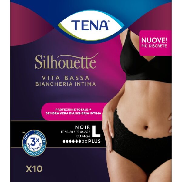 Tena lady plienkové nohavičky L 10x - Čierne k.c 793